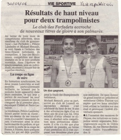 L'Est Républicain, March 2006