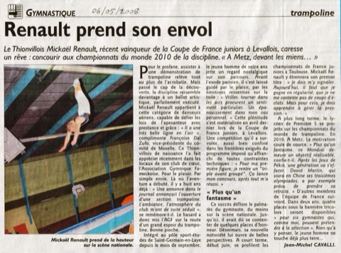 Le Républicain Lorrain, May 2008