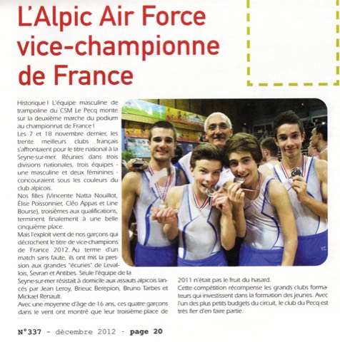 Le Journal du Pecq, December 2012